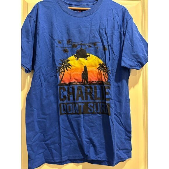 Charlie Don't Surf T-shirt size Large - Picture 1 of 2